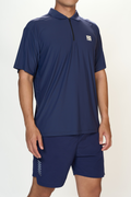 midnight strike zip polo