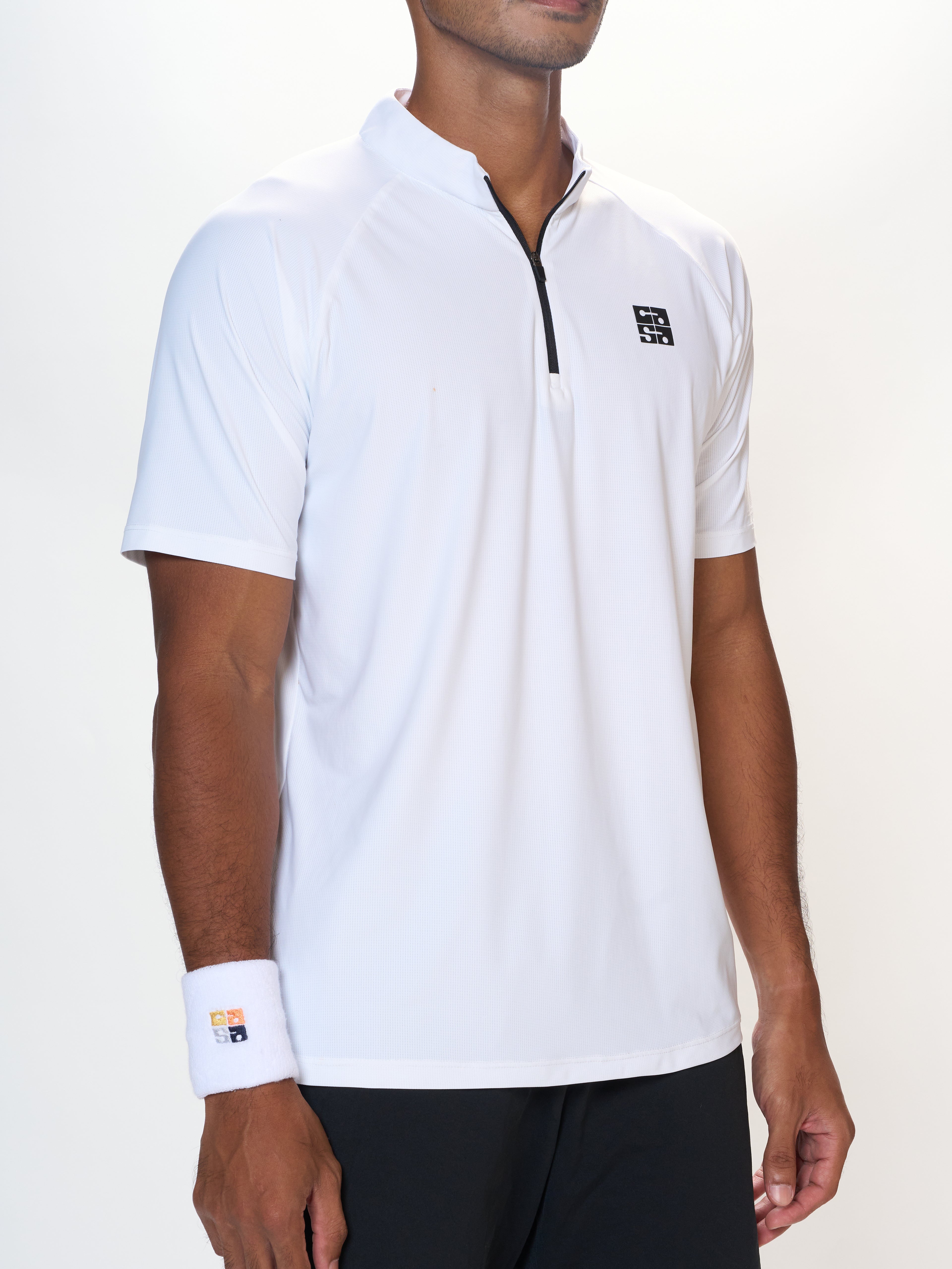 Cloud Glide Zip Tee