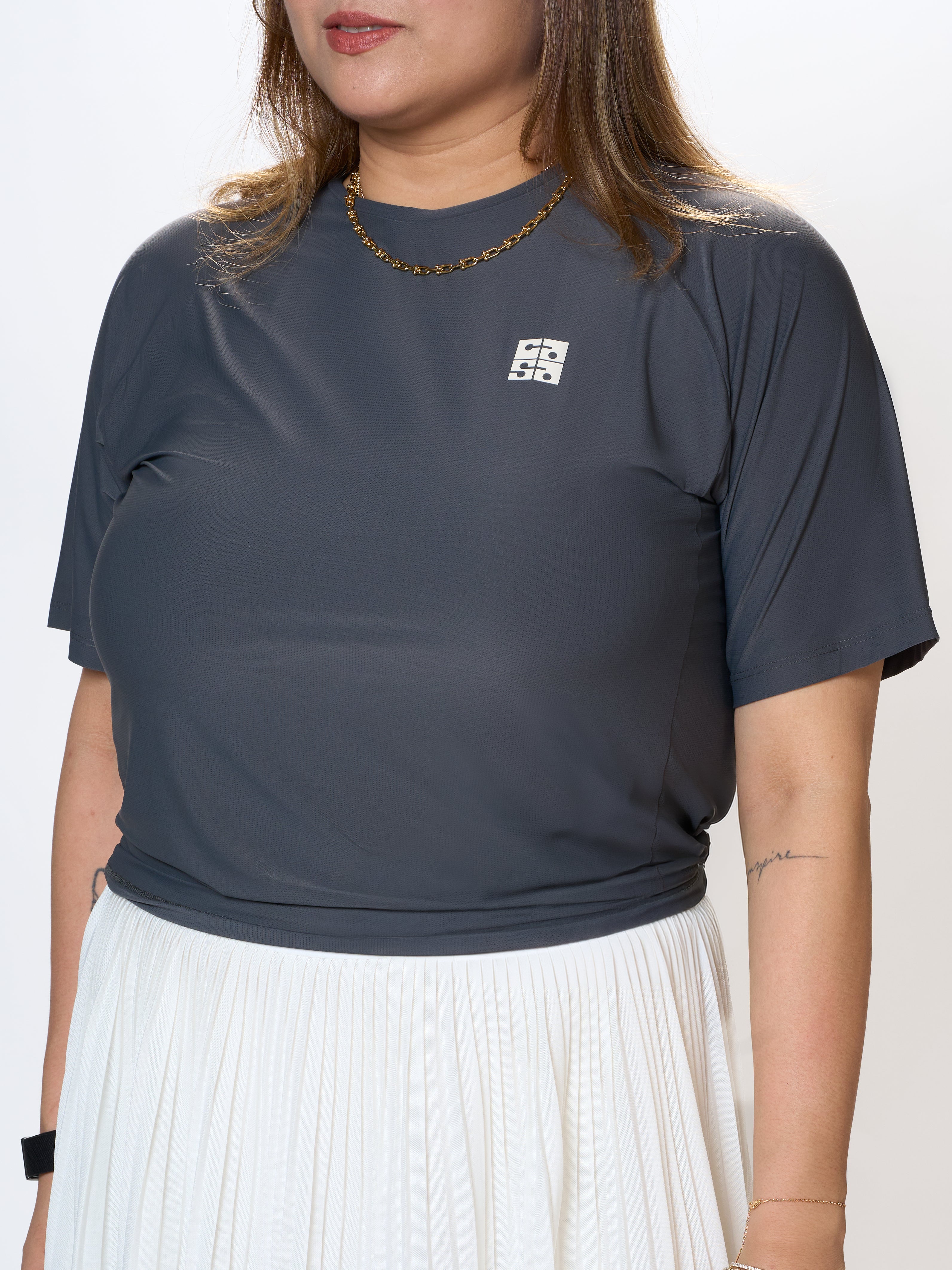 charcoal rally tee