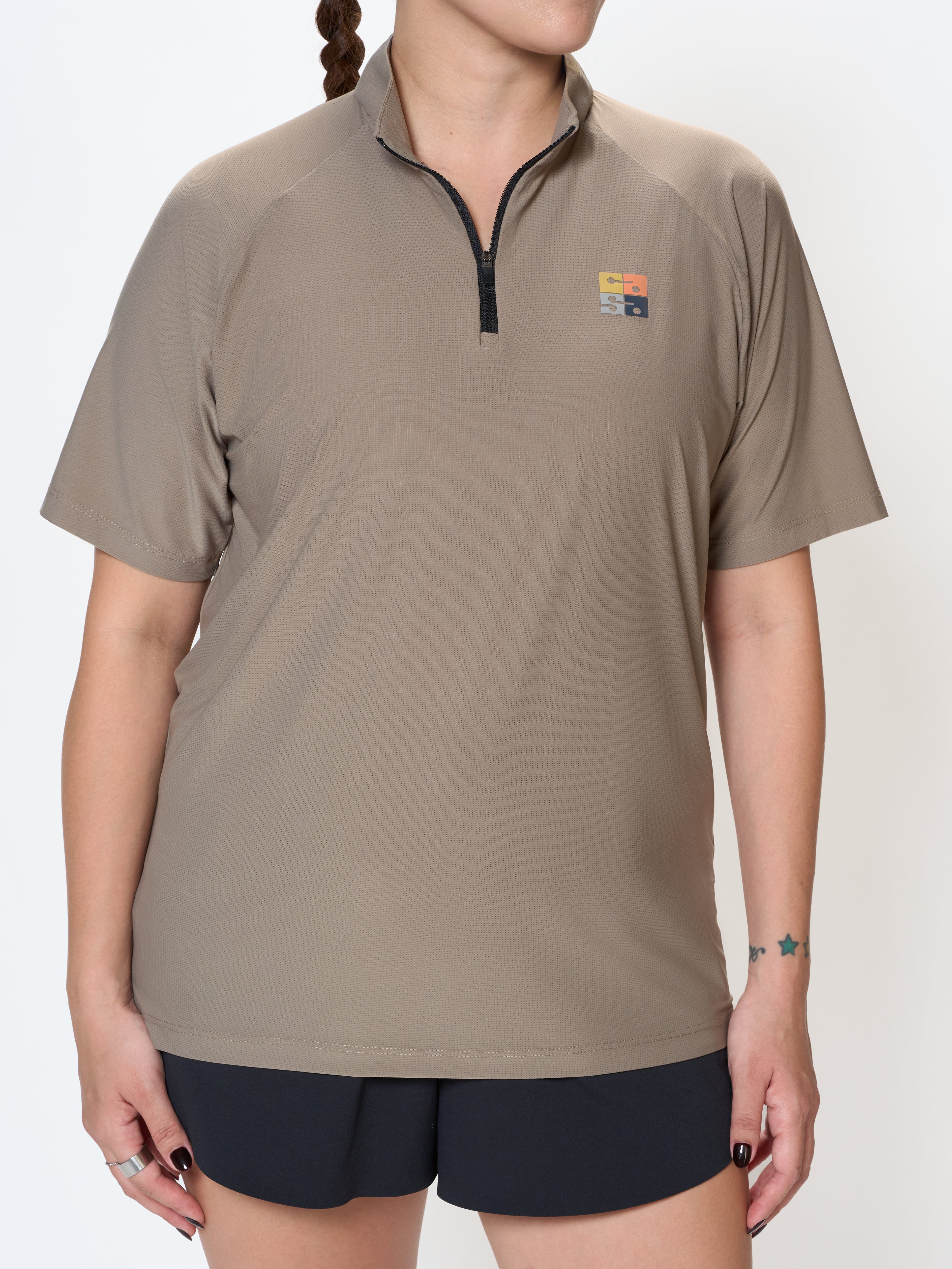 Sand Glide Zip Tee